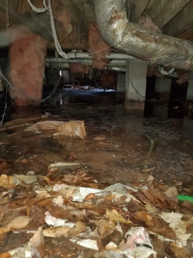 Crawl space flood assessment for Commercial Water Damage Restoration in Snyderville